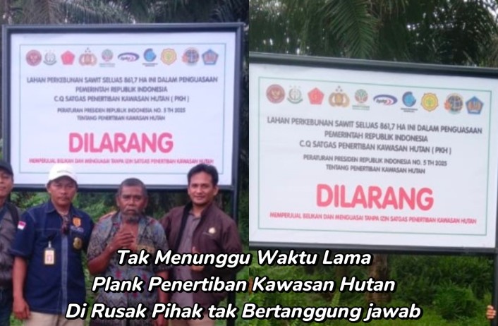 Aliansi Aktivis Sulbar Desak Tindakan Tegas Atas Pengrusakan Plang Peringatan PKH di Blok 8 Desa Ako Pasangkayu