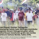 Semarak HUT RI ke-80, Wabup Risman Apresiasi KKKS & IKKMS Gaungkan Sehat dan Lestarikan Bahasa Bonda