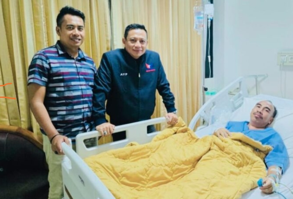 Sekjen Partai Perindo Jenguk H. Osi, Doakan Kesembuhan Tokoh Pengusaha Bone Bolango