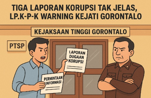 Tiga Laporan Korupsi Tak Jelas, LP.K-P-K Warning Kejati Gorontalo!